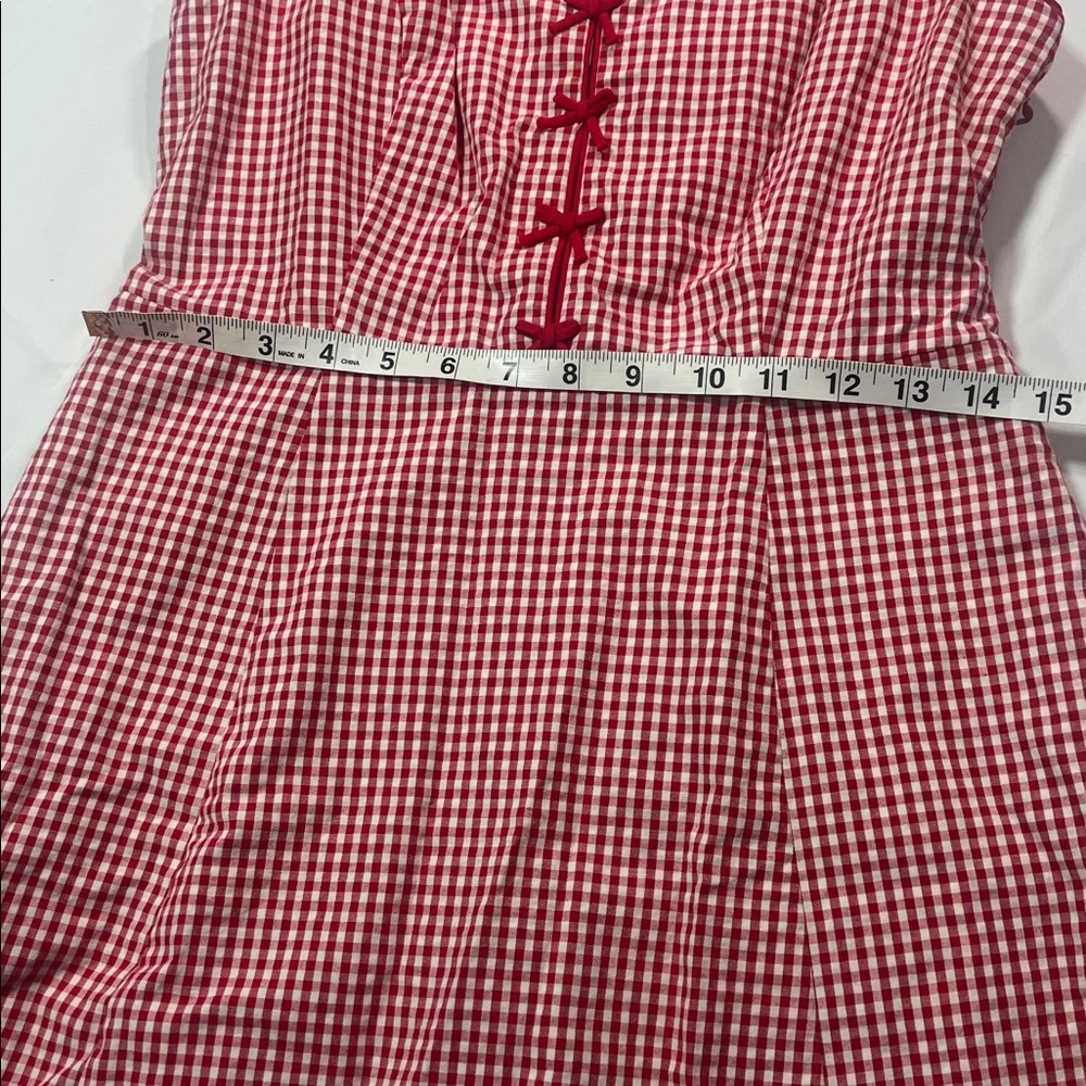 Rachel Zoe midi gingham sun dress size 10 NWT midi fit and flare - Picture 5 of 12